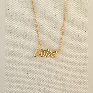 Tiffany & Co. 18K Gold Paloma’s Graffiti “Love” Necklace – Very Good Condition